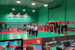 Team Line up for National Anthems
